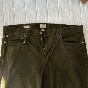 Never worn brown corduroys by J Crew
